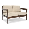 Sofa ogrodowa 2-osobowa ogrodowa BELLA - brąz/beż