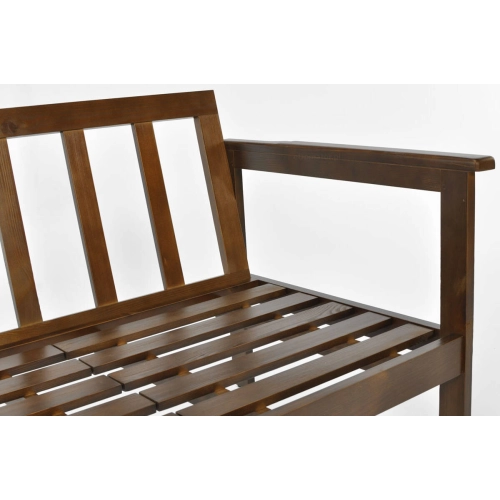 Sofa ogrodowa 2-osobowa ogrodowa BELLA - brąz/beż